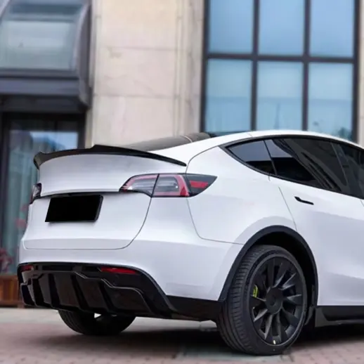 Achterspoiler voor Tesla Model Y MY Pre-Facelift – Racing Look, Hoogglans Zwart
