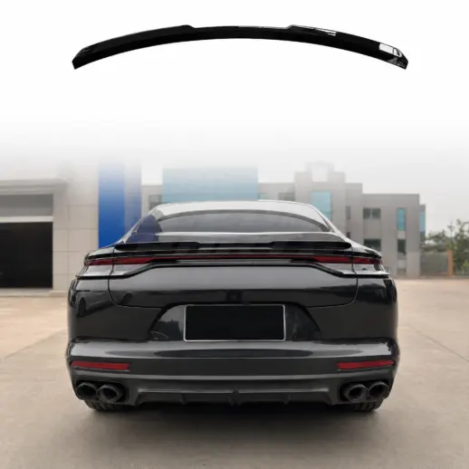 Spoiler cap voor Porsche Panamera G2 – Sport Look, Hoogglans Zwart