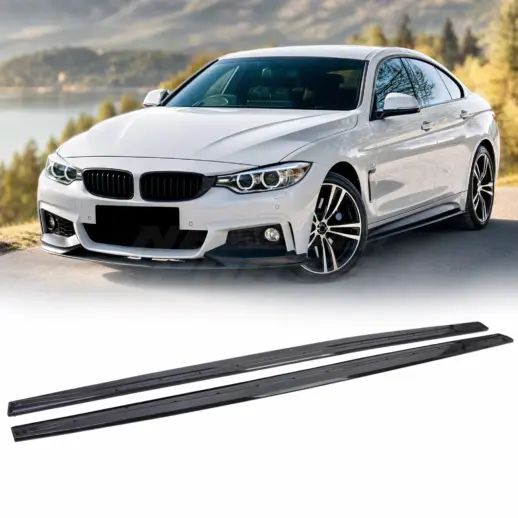 Sideskirts voor BMW 4 Series F32/F36 M Sport – M Performance Look, Hoogglans Zwart