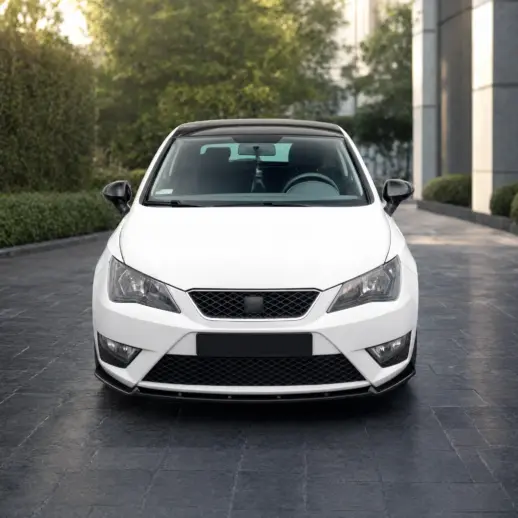 Voorspoiler voor Seat Ibiza Mk4 FR – Sport Look, Hoogglans Zwart
