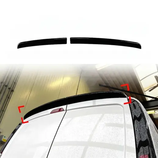 Dakspoiler voor Volkswagen Caddy Mk4 (Minivan) – Sport Look, Hoogglans Zwart