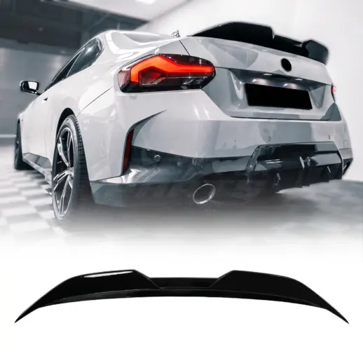 Achterspoiler voor BMW 2 Series G42 – M Performance Look, Hoogglans Zwart