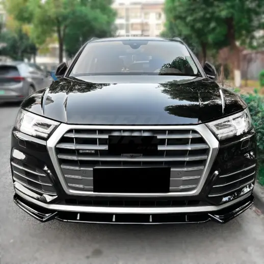 Voorspoiler voor Audi Q5 S Line/SQ5 FY (SUV) Pre-Facelift – Sport Look, Hoogglans Zwart