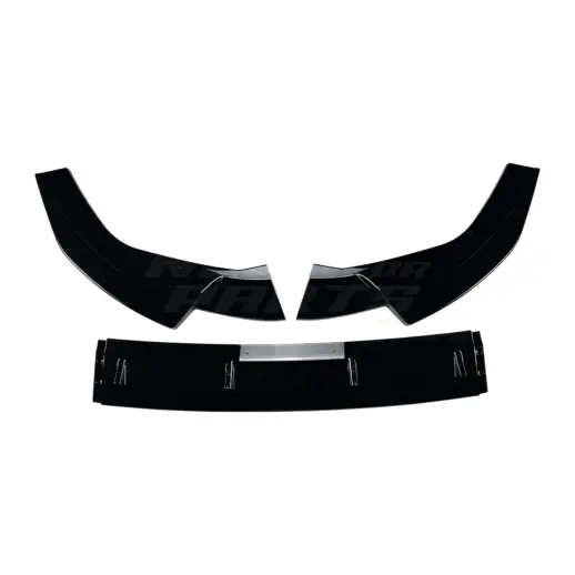 Voorspoiler voor Audi RS3 8Y (Sedan & Sportback) Pre-Facelift – RS3 Racing Look, Hoogglans Zwart