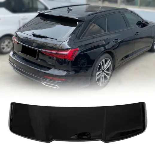 Dakspoiler voor Audi A6/S6/RS6 C8 (Avant) – Racing Look, Hoogglans Zwart