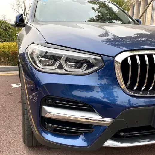 Koplampspoilers voor BMW X3 G01 Pre-LCI – M Performance Look, Hoogglans Zwart