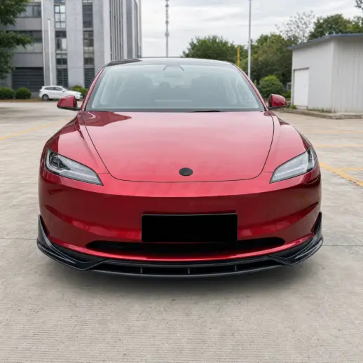 Voorspoiler voor Tesla Model 3 M3 Facelift Standard – Performance Look, Hoogglans Zwart