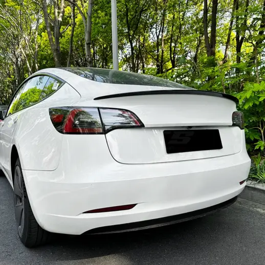 Achterspoiler voor Tesla Model 3 M3 Pre-Facelift – Sport Look, Hoogglans Zwart
