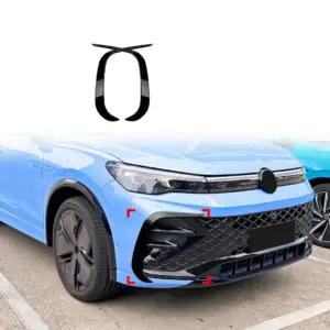 Front Bumper Trims Voor Volkswagen Tiguan 3 (SUV) R Line – Sport Look, Hoogglans Zwart