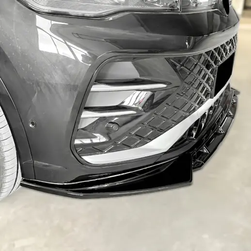 Voorspoiler voor Volkswagen Tiguan 3 (SUV) R Line – Sport Look, Hoogglans Zwart