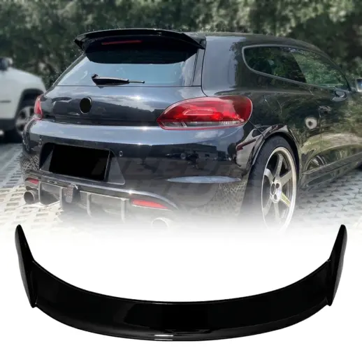 Dakspoiler voor Volkswagen Scirocco Mk3 (Coupé) Pre-Facelift – Racing Look, Hoogglans Zwart