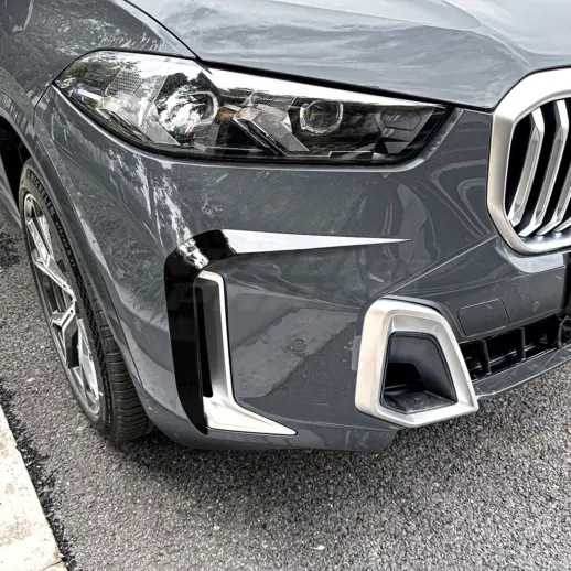 Aero flaps voorbumper voor BMW X5 G05 LCI M Sport & M60 – M Performance Look, Hoogglans Zwart