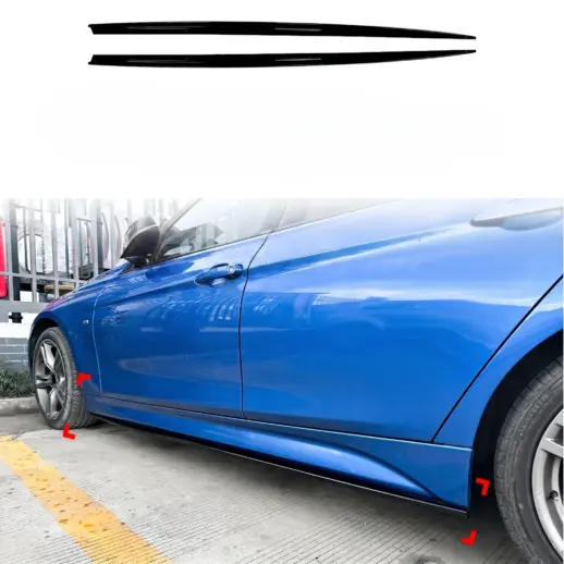 Sideskirts voor BMW 3 Series F30/F31 M Sport – M Sport Look, Hoogglans Zwart