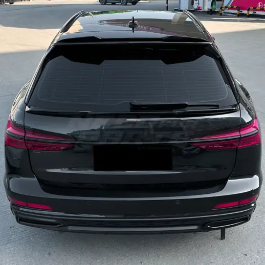 Middenspoiler voor Audi A6/S6/RS6 C8 (Avant) – Sport Look, Hoogglans Zwart