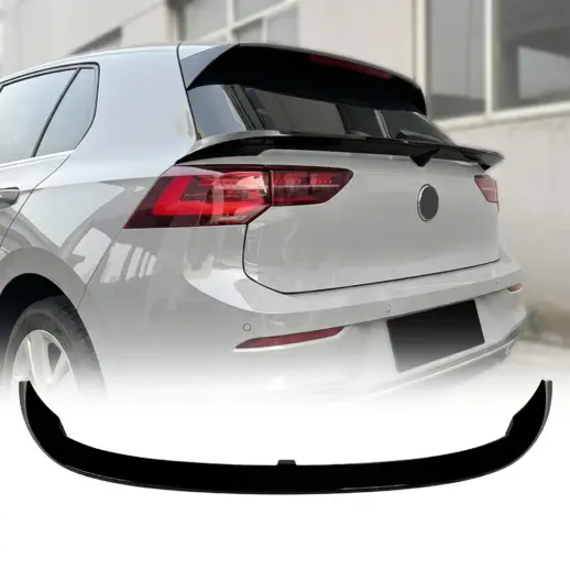 Middenspoiler voor Volkswagen Golf 8/8.5 (Hatchback) – Sport Look, Hoogglans Zwart