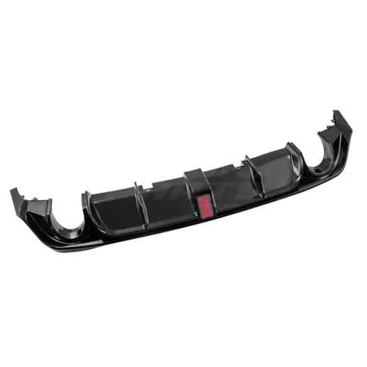 Diffuser met LED-remlicht voor Volkswagen Golf 8/8.5 (Hatchback) R Line & GTE & GTD & GTI – O-O – CS Look, Hoogglans Zwart