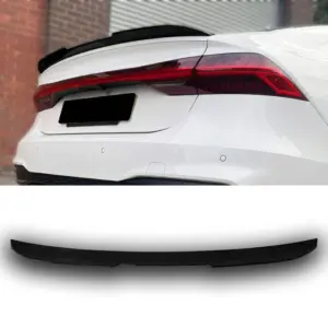 Spoiler Extension Voor Audi A7/S7/RS7 C8 (Sportback) – Sport Look, Hoogglans Zwart