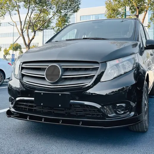 Voorspoiler voor Mercedes Vito W447 Pre-Facelift – Sport Look, Hoogglans Zwart
