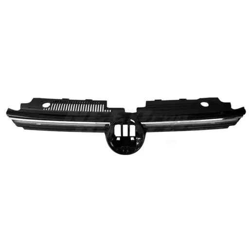 Grill met LED voor Volkswagen Golf 8 (Hatchback) – Sport Look, Hoogglans Zwart