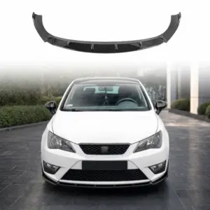 Front Splitter Voor Seat Ibiza Mk4 FR – Sport Look, Hoogglans Zwart