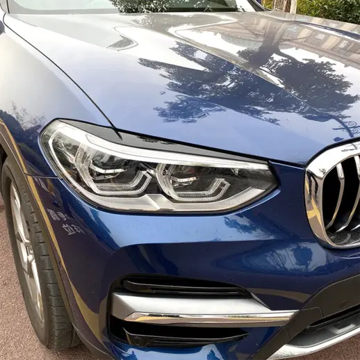 Koplampspoilers voor BMW X3 G01 Pre-LCI – M Performance Look, Hoogglans Zwart