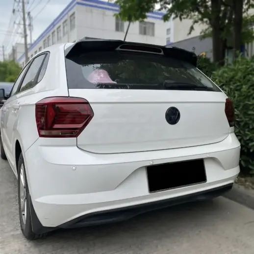 Dakspoiler voor Volkswagen Polo 6 (Hatchback) Pre-Facelift Standard & R Line – GTI Look, Hoogglans Zwart