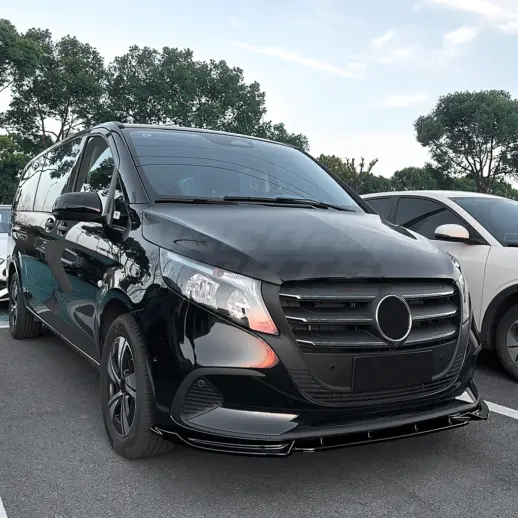 Voorspoiler voor Mercedes Vito W447 Facelift – Sport Look, Hoogglans Zwart