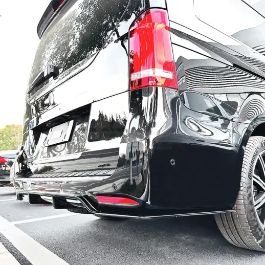 Diffuser splitter voor Mercedes Vito W447 AMG Line – AMG Look, Hoogglans Zwart