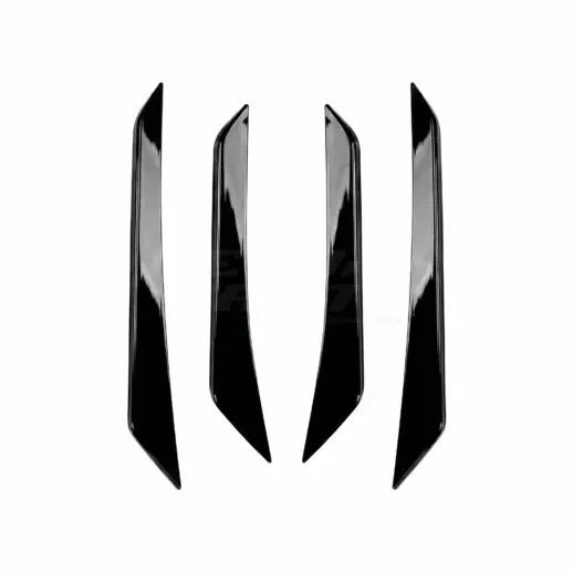 Canards voorbumper voor Ford Fiesta Mk8 (JA8-JR8) ST – ST Look, Hoogglans Zwart