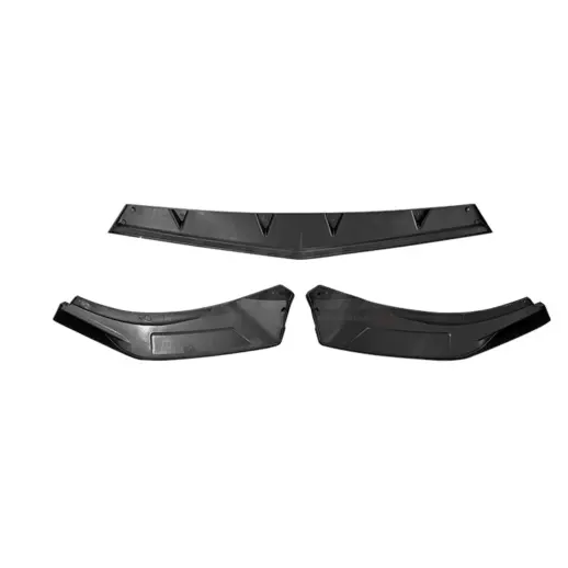Voorspoiler voor Volkswagen Golf 8 (Hatchback) R Line & GTE & GTD & GTI – Super Sport Look, Hoogglans Zwart