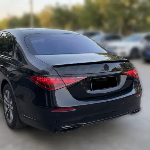 Achterspoiler voor Mercedes S Class W223 – AMG Look, Hoogglans Zwart