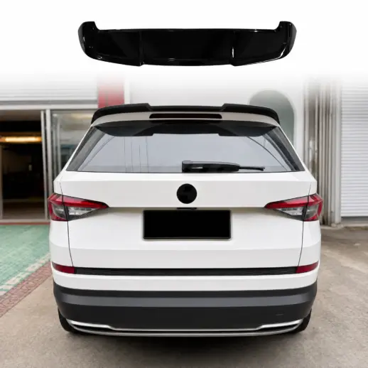 Dakspoiler voor Skoda Kodiaq Mk1 Pre-Facelift – Racing Look, Hoogglans Zwart