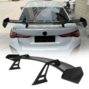 Universal GT Wing With Triangle Stands For Sedan – Racing Look, Gloss Black