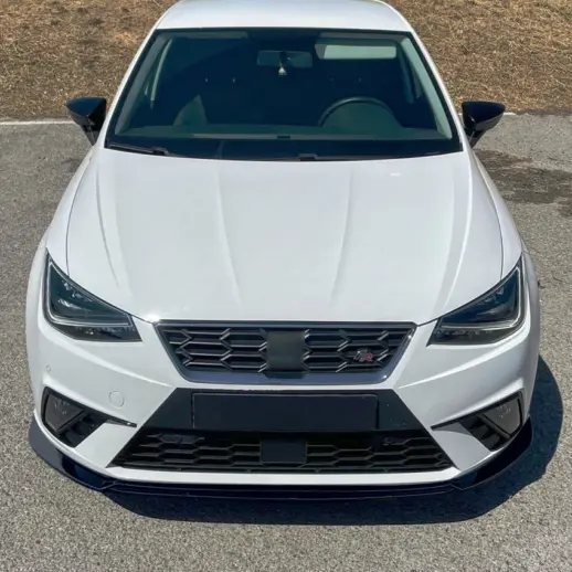 Voorspoiler voor Seat Ibiza Mk5 Pre-Facelift – Sport Look, Hoogglans Zwart