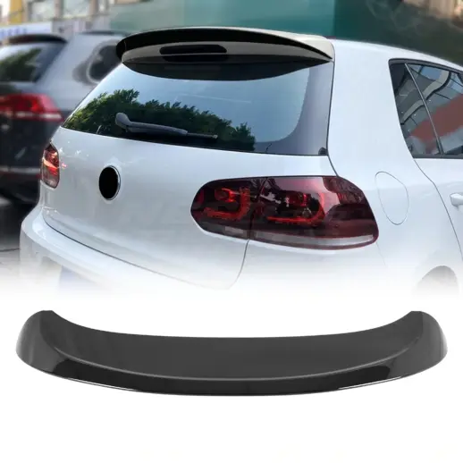 Dakspoiler voor Volkswagen Golf 6 (Hatchback) Standard – Sport Look, Hoogglans Zwart