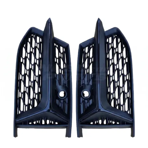 Mistlampcovers voor Audi A6 S Line/S6 C8 (Avant & Sedan) Pre-Facelift – RS6 Look, Hoogglans Zwart
