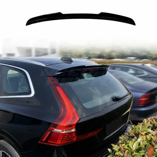 Dakspoiler voor Volvo XC60 MK2 (246) Pre-Facelift Standard – Sport Look, Hoogglans Zwart