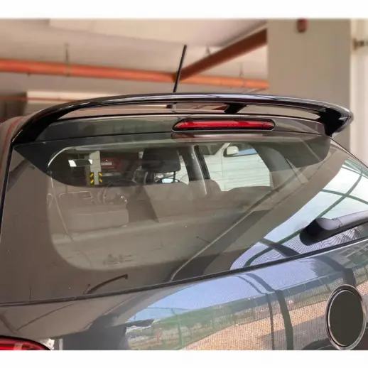 Dakspoiler voor Volkswagen Polo 5 (Hatchback) Standard & R Line & GTI – CS Look, Hoogglans Zwart