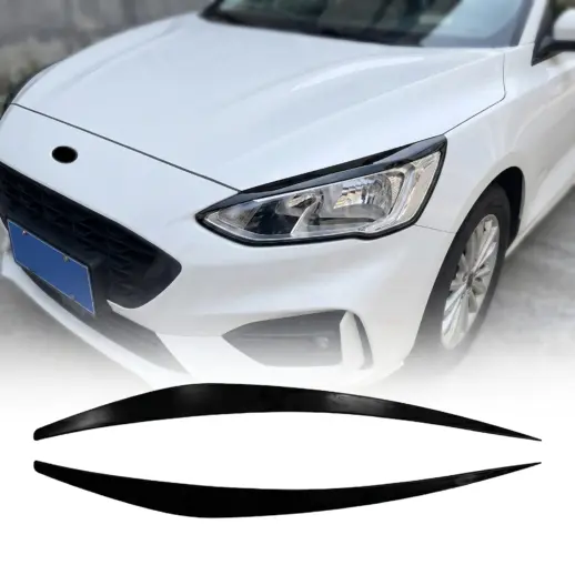Koplampspoilers voor Ford Focus Mk4 (C519) Pre-Facelift Standard & ST & Active – Sport Look, Hoogglans Zwart