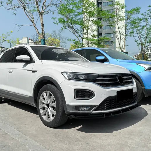 Voorspoiler voor Volkswagen T-Roc Mk1 (SUV) Standard – Sport Look, Hoogglans Zwart