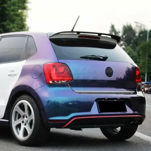 Dakspoiler voor Volkswagen Polo 5 (Hatchback) Standard & R Line & GTI – Performance Look, Hoogglans Zwart