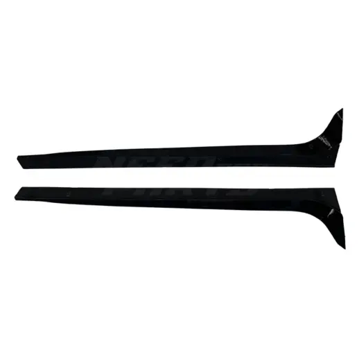 Achterraam zijspoilers voor Volkswagen Polo 5 (Hatchback) Standard & R Line & GTI – Sport Look, Hoogglans Zwart