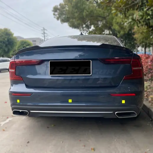 Achterspoiler voor Volvo S60 Mk3 (224) Pre-Facelift Standard – Sport Look, Hoogglans Zwart