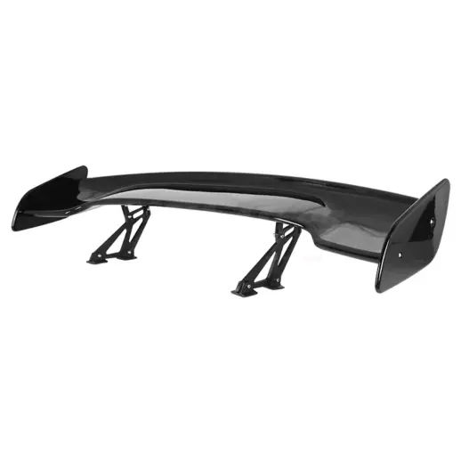 GT-wing met aluminium steunen – Racing Look, Hoogglans Zwart