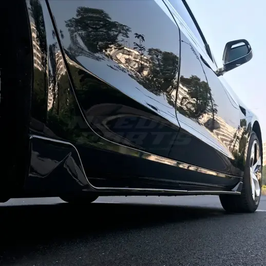 Sideskirts voor Tesla Model 3 M3 Pre-Facelift – Performance Look, Hoogglans Zwart