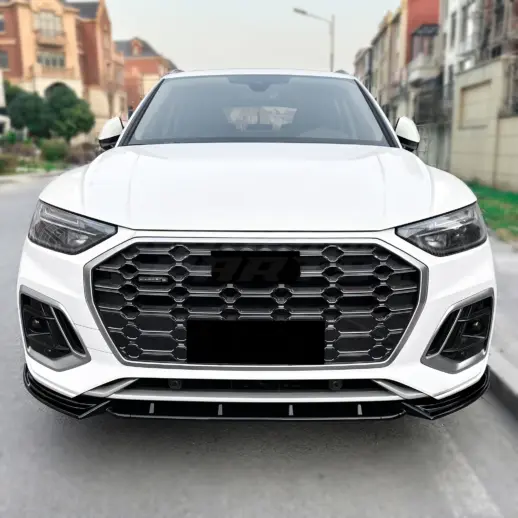 Voorspoiler voor Audi Q5 S Line/SQ5 FY (SUV & Sportback) – Sport Look, Hoogglans Zwart