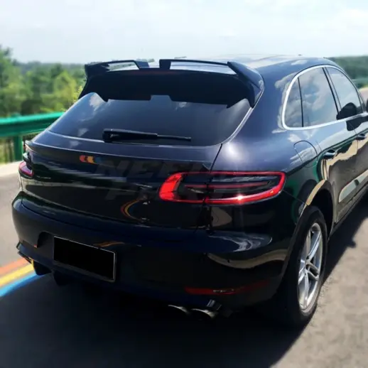 Dakspoiler voor Porsche Macan 95B – Performance Look, Hoogglans Zwart