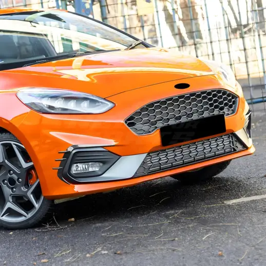 Aero flaps voorbumper voor Ford Fiesta Mk8 (JA8-JR8) ST – ST Look, Hoogglans Zwart