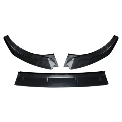 Voorspoiler voor Audi A3 S Line/S3 8V (Cabriolet & Sedan) Pre-Facelift – Sport Look, Hoogglans Zwart