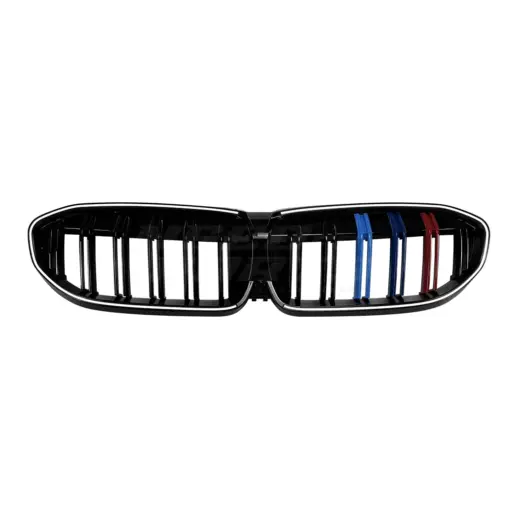 Nieren dubbele spijl voor BMW 3 Series G20/G21 Pre-LCI – M Sport Look, Hoogglans Zwart